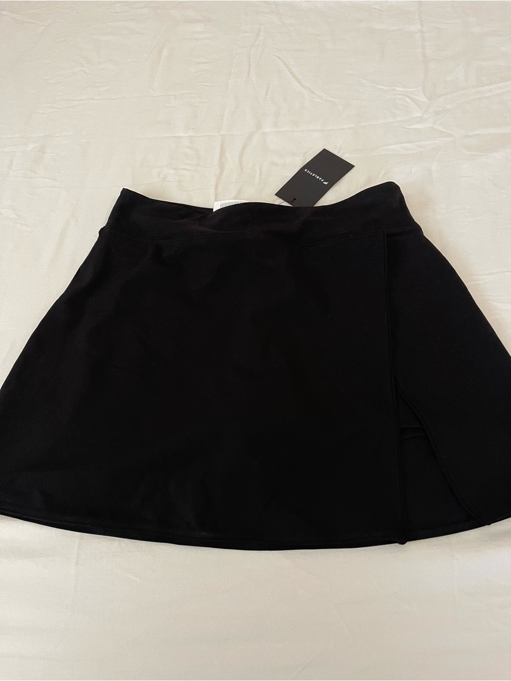 Fabletics Black Circle Skirt with Subtle Side Slit